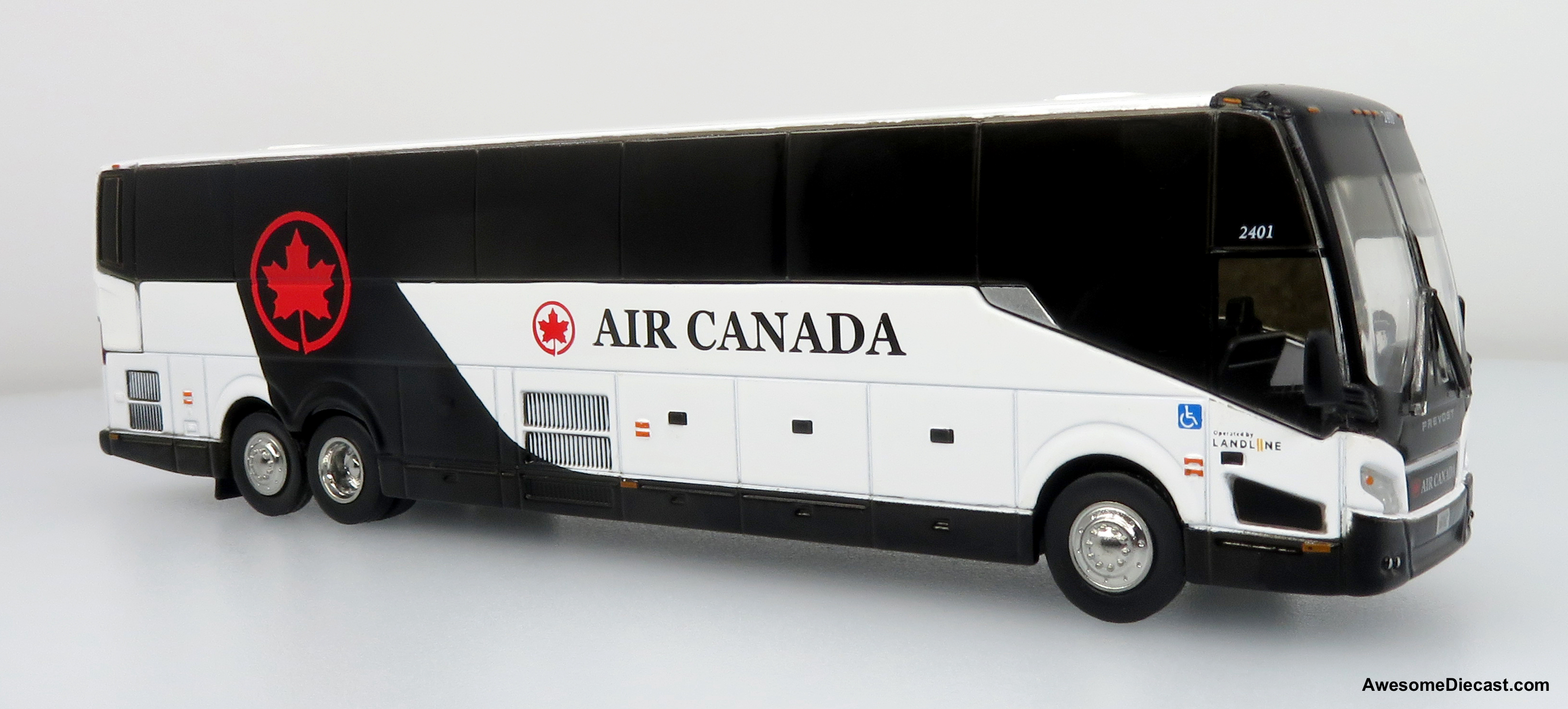 What is the depth of the model bus?