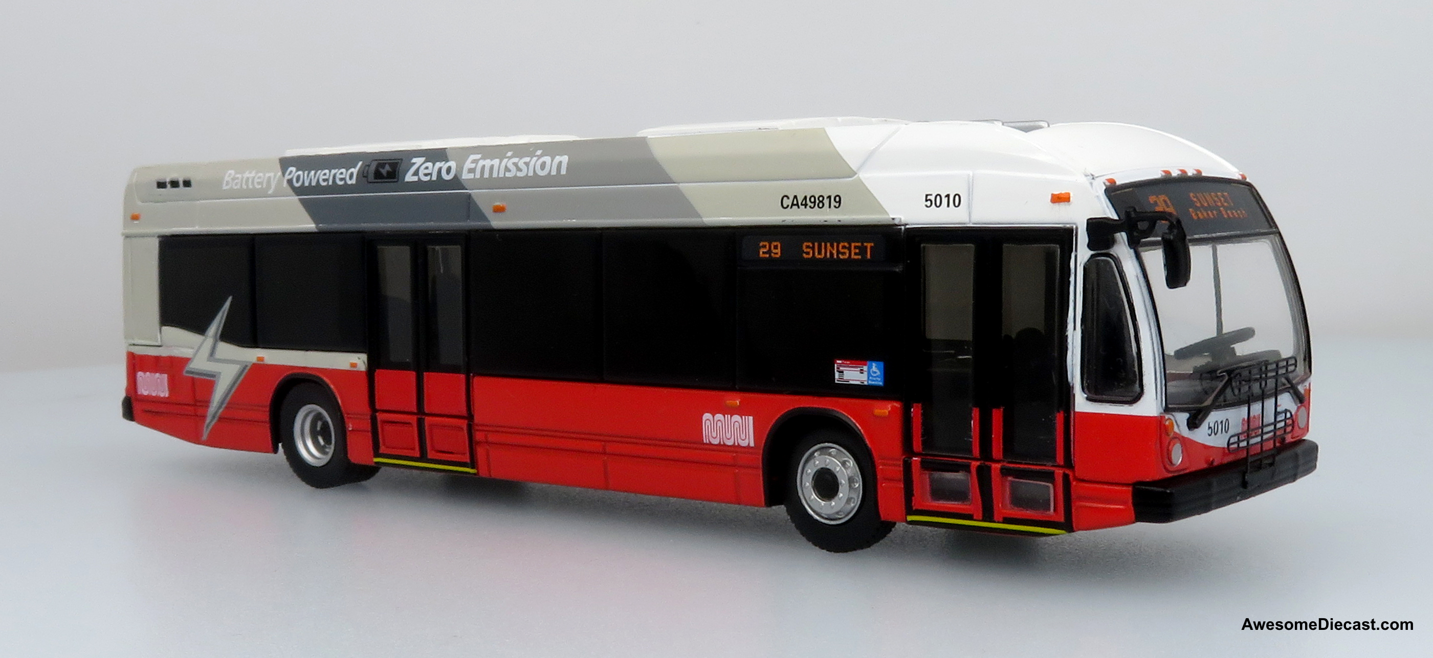 What is the destination of the bus model?