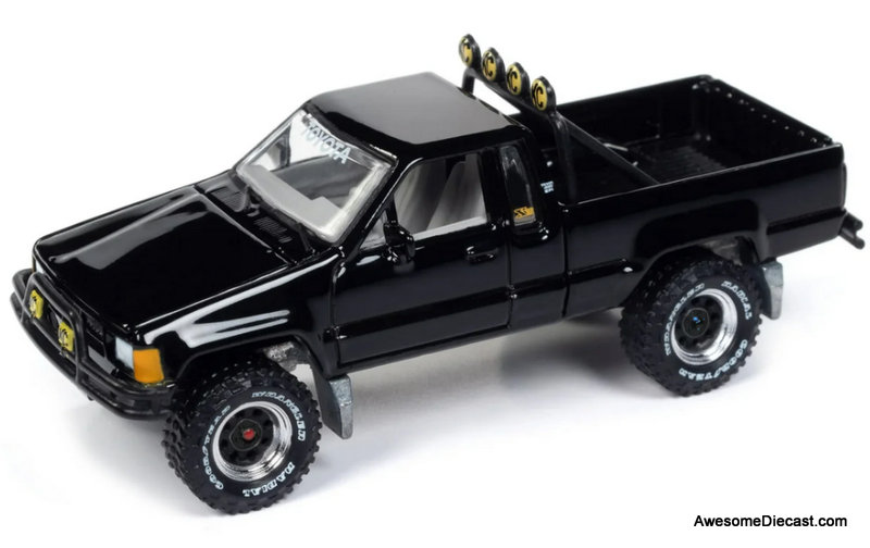 1985 Toyota SR5 Truck, Black "Mystery Matinee: Back to the Future" (1985 Movie) 1:64 Diecast Model Car by Johnny Lightning Questions & Answers