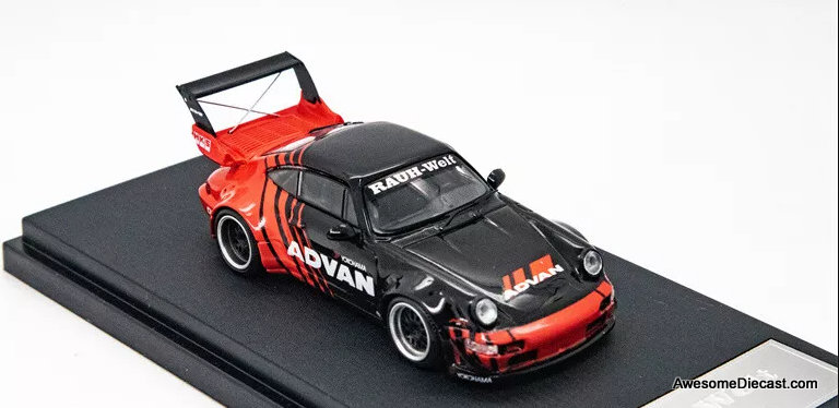 Porsche 964 GT RWB Advan, Black/Red 1:64 Diecast Model Car by Mini Station Questions & Answers