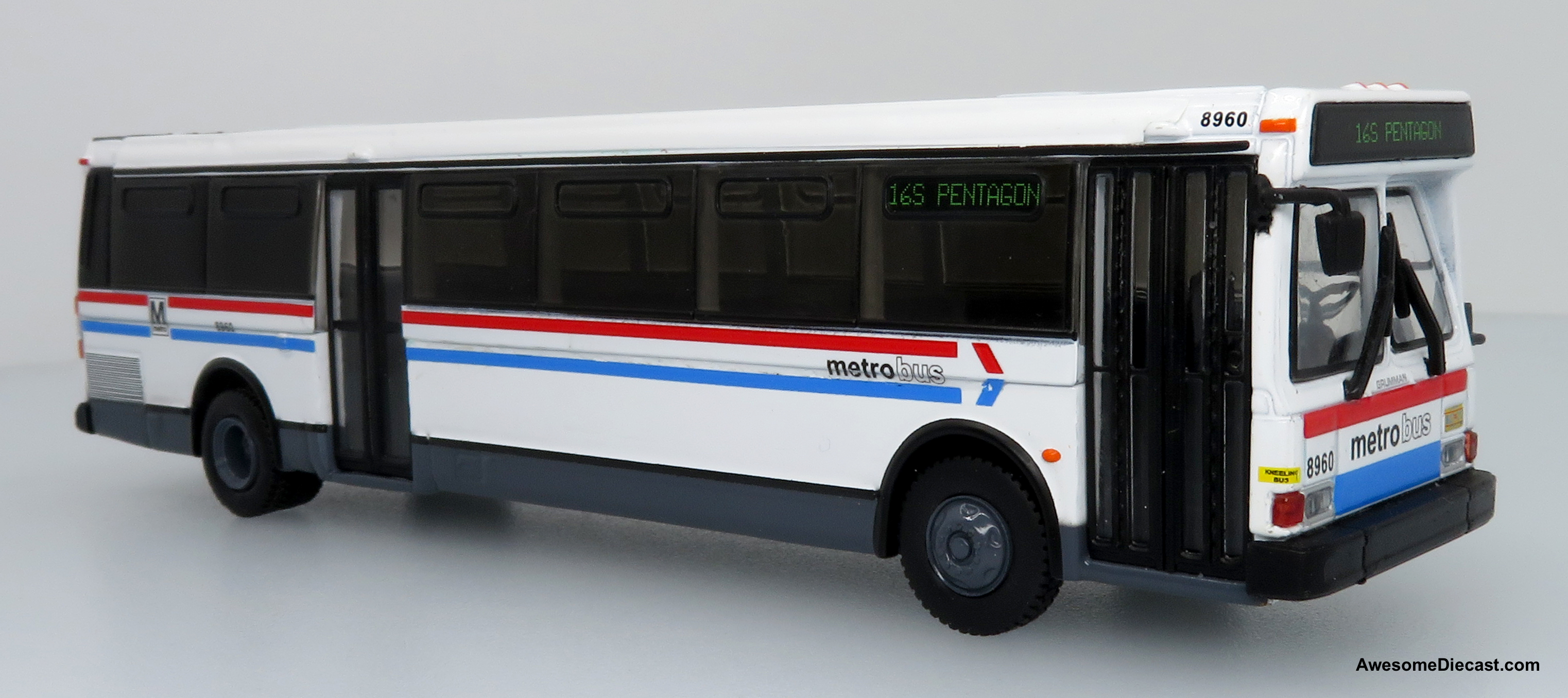 1980 Grumman 870 Transit Bus - WMATA Washington - Route: 16S Pentagon - 1:87 Diecast Model by Iconic Replicas Questions & Answers